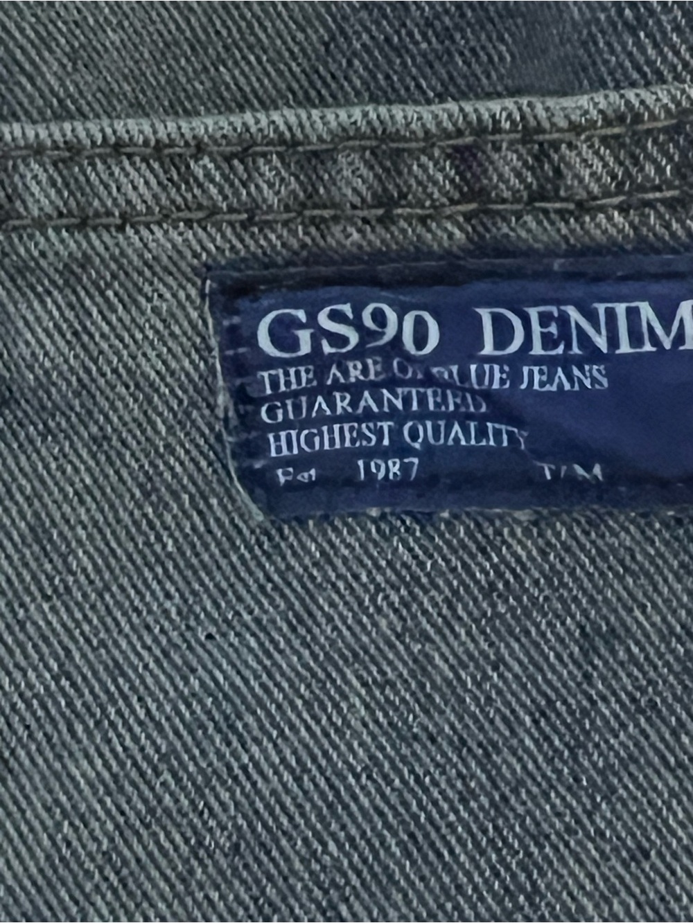 Men's GS90 The Art of Blue Rising Flow Jeans 36x30 - Picture 2 of 7